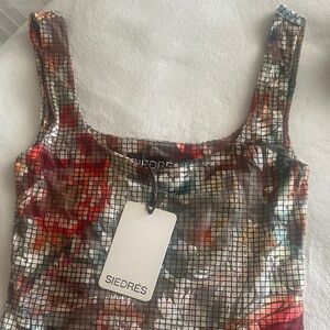 SIEDRES Multicolor Crop Top